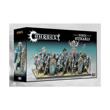 Imagem de Conquest Huskarls - Nords (PBW4405) - Miniaturas Wargame - 12 modelos, expansão de comando, suportes de regimento - Adultos - Jogos