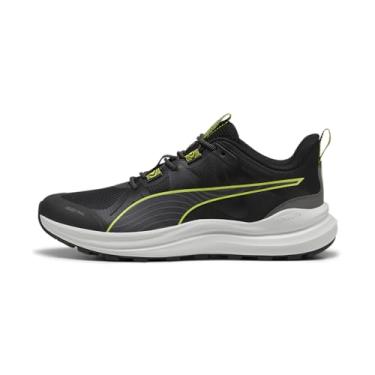 Imagem de PUMA Tênis masculino Reflect Lite Trail, Puma Preto-frio cinza-escuro - lima Pow, 44
