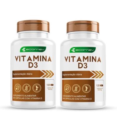 Imagem de 2Un Vitamina D3 Pura Concentrada Formula Importada 2.000UI 120 Cápsulas - Ecomev