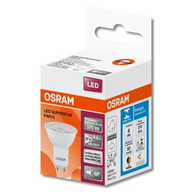 Imagem de Lampada Led Dicroica Par16 4W 4000K 370Lm Biv Gu10 Osram