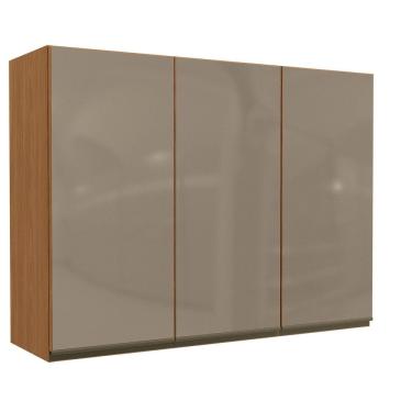 Imagem de Aéreo 3 Portas de 1200mm de Madeira 80cm de Largura Canela