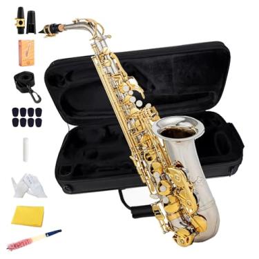 Imagem de Saxofone alto E-flat - caixa, bocal, apito, instrumentos de saxofone E-flat