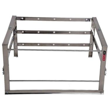 Imagem de Suporte 6 Espetos Inox Churrasqueira Alvenaria Issi Grill