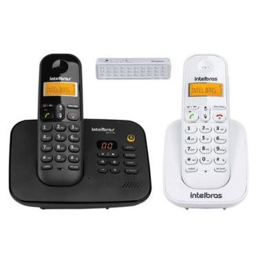 Imagem de Kit Telefone Fixo sem fio Com Secretaria eletronica + Ramal - Intelbra