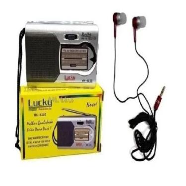 Imagem de Combo Rádio Bolso Portátil Stereo Am Fm 822e +Fone De Ouvido - dfjn