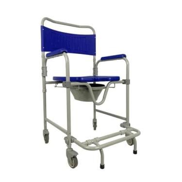 Imagem de Cadeira de Banho Dobrável em Aço para 150 kg modelo D45 - Dellamed