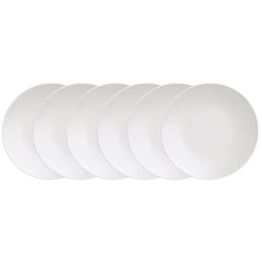 Imagem de Jogo de Pratos Redondo de Porcelana Branco - de Porcelana Tramontina L
