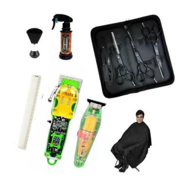 Imagem de Barbeiro Wmark 308 Corte 202 Ve Acabamento Tesouras Black 6, Bivolt