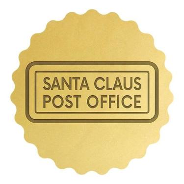 Imagem de Cortador Biscoito Natal Selo Santa Claus Post Office - DOCE IMPRESSO, 