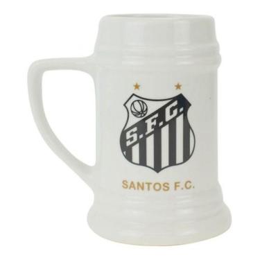 Imagem de Caneca Santos Sfc Brasão Oficial Porcelana 500ml - Mileno, Time