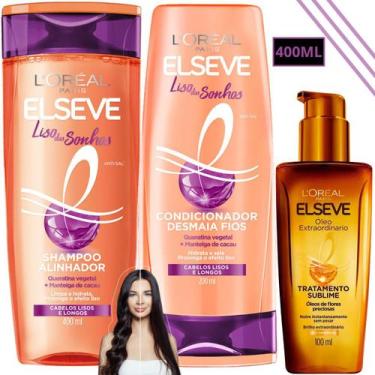 Imagem de Kit Elseve Glycolic Gloss Hidra Oleo Extraordinario Sonhos - L'oreal P