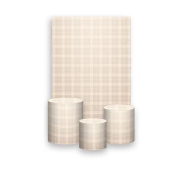 Imagem de Painel De Festa Vertical 1,50 x 2,20 + Trio De Capas Cilindro -  Xadre
