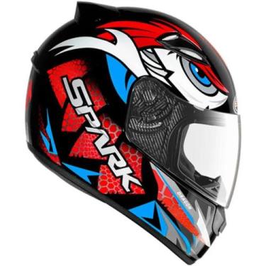 Imagem de Capacete Ebf New Spark Dragon, PRETO/VERMELHO, 61