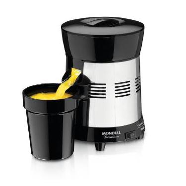 Imagem de Espremedor Mondial de Frutas Turbo 250 WATTS Premium - E-10 INOX/PRETO Bivolt