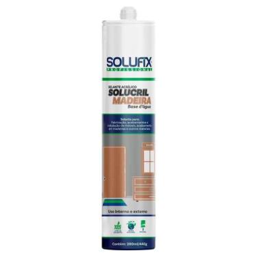 Imagem de Selante Acrílico Madeira Cor Bronze 440G 280Ml - Solufix