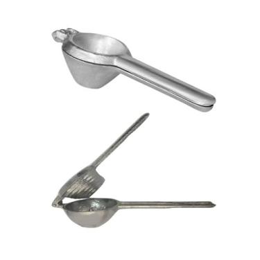 Imagem de Kit Espremedor Amassador de Limão e Laranja Manual Alumínio - M.K COME
