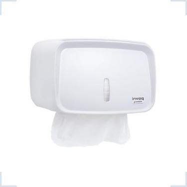 Imagem de Porta Papel Toalha Compacto Dispenser Papeleira Invoq Branco - PREMISS