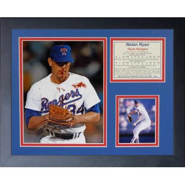 Imagem de Legends Never Die Nolan Ryan Bloody Lip Colagem de fotos emoldurada, 28 x 35 cm