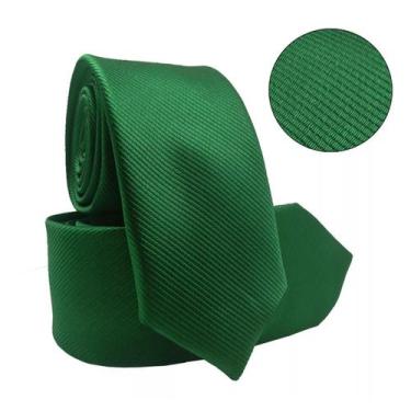 Imagem de 10 Gravatas Social Verde Bandeira Risco Fino Casamento - Rpires