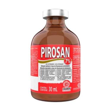 Imagem de Pirosan 7% Calbos Antiparasitário Analgésico Injetável 30ml