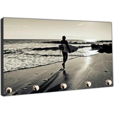 Imagem de Porta Chaves Surf Surfista Mar Praia Prancha Organizador Chaveiros - V