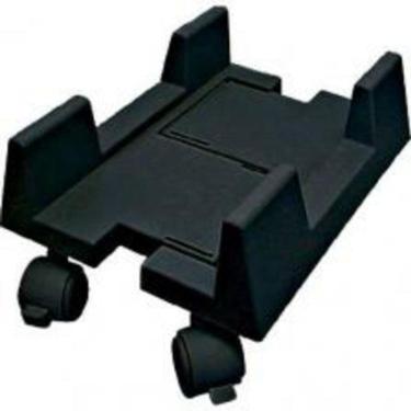 Imagem de Suporte Para Cpu Preto Com Rodas