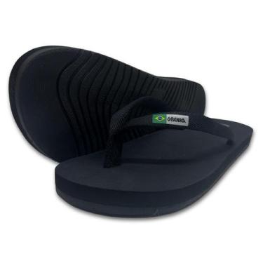 Imagem de Chinelo Opanka 100 Sandália Dedo Tratorada Casual Conforto, Preto, 43/