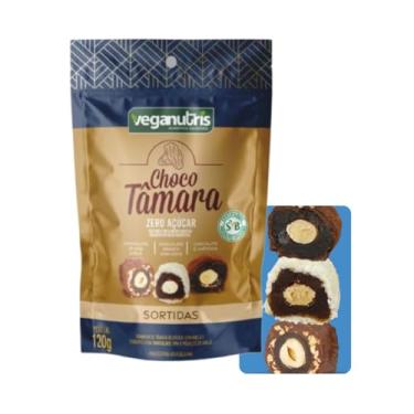 Imagem de BOMBOM VEGANO DE TÂMARA SABOR SORTIDO CHOCOTÂMARA VEGANUTRIS 120G