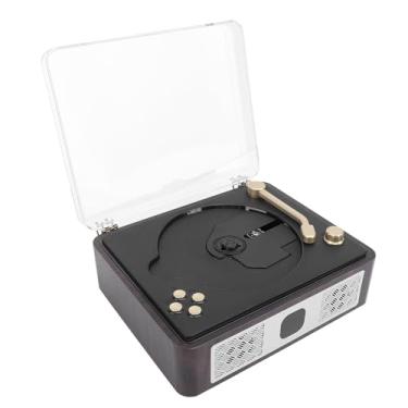 Imagem de Leitor de CD Vintage, Som Estéreo HiFi Alto-falante Bluetooth Vintage, Leitor de CD retrô Portátil Recarregável Com Suporte SPDIF USB AUX para Bar de Cozinha de Escritório