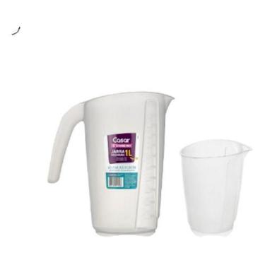 Imagem de Conjunto Jarra E Copo Para Medidas Sanremo, Transparente