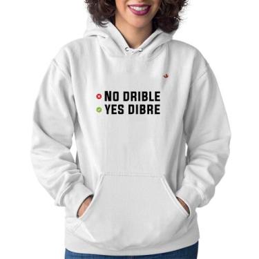 Imagem de Moletom Feminino No drible, yes dibre - Foca na Moda, Branco, GG