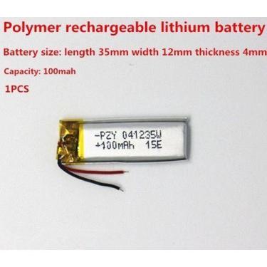 Imagem de Bateria 401235 C/ 100mah 4mmx12mmx35mm 2 Fios 3,7v K- - KMIG