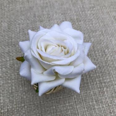 Imagem de Anel Porta Guardanapo Argola - 4 Unidades - Barca Utilidades, Flor Bra