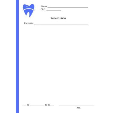 Imagem de Receituário Odontológico - 4 Blocos (200 folhas) - Impressões Papalégu