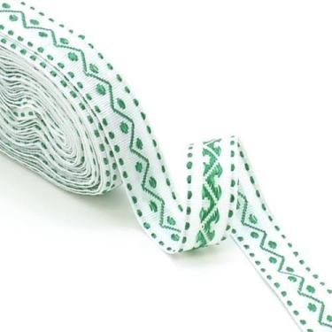 Imagem de Fita Galão Zig Zag Marwan 15mm - 10 Metros, 071 - VERDE BANDEIRA
