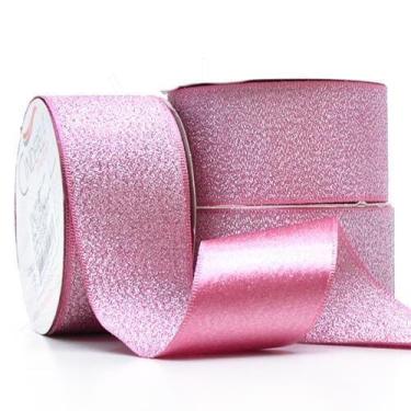 Imagem de Fita de Cetim Com Lurex Prata Nº 09 38mm Com 10 Metros - Cinderela, RO