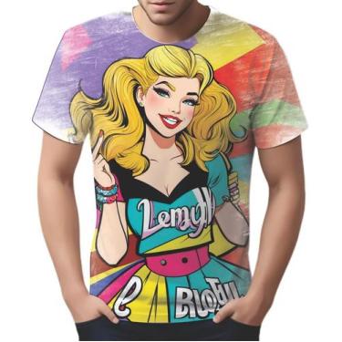 Imagem de Camiseta Camisa Tshirt Estampa Mu.lher Loira Pop Art Moda 1 - Enjoy Sh