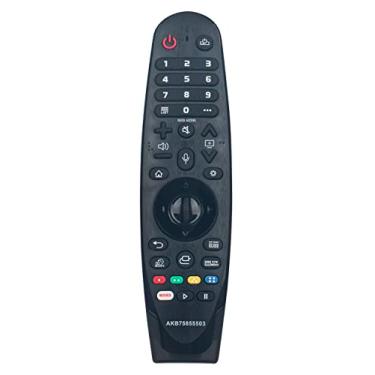 Imagem de AKB75855503 MR20GA Substituir Magic Voice Remote adequado para LG Smart TV 49NANO80UNA 55NANO81ANA 65NANO80VNA 65NANO90VNA 65NANO79VND 75NANO79VNE 55NANO80VNA 65NANO8666 VNA 55N ANO90VNA 49NANO80VNA
