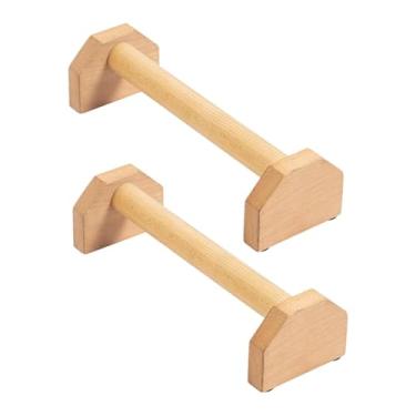 Imagem de simhoa 2x barras de flexão de fitness paralelas de madeira barras de flexão para casa ginásio masculino feminino esportes, M