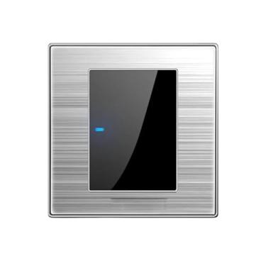 Imagem de Interruptor de luz com espelho de aço inoxidável (1 TECLA - 1 CAMINHO)