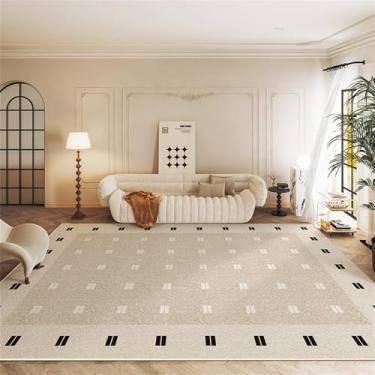 Imagem de HJZSZX Tapete para sala de estar, quarto, tapete de pelo curto, fácil de limpar, tapete para sofá, área grande, decoração para casa, tapetes para os pés, DD502, QT, A, 300x400CM