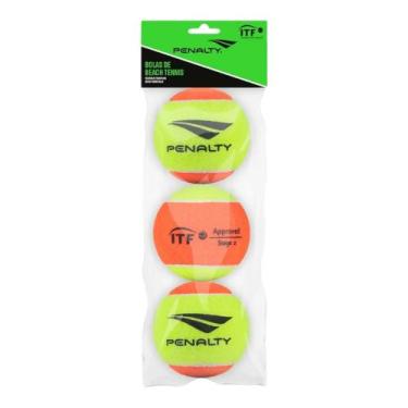 Imagem de Bola de Beach Tennis Penalty Pack 3 Unidades, Amarelo, Laranja