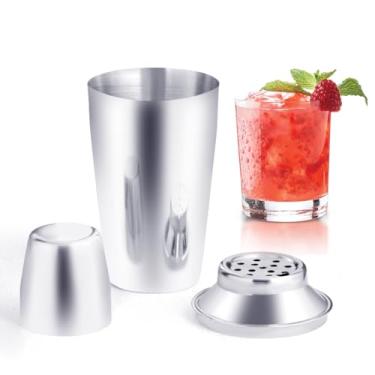 Imagem de Marbella Coqueteleira profissional de aço inoxidável, coqueteleira Boston de 800 ml – pode ser lavada na lava-louças, durável e para coquetéis, acessórios de bar ideais para barman, bares e