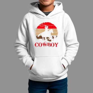 Imagem de Moletom Canguru Infantil Basico Masculino Casual Moda Country Inverno 