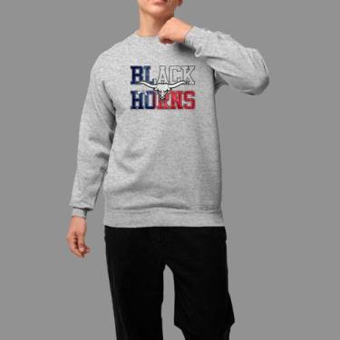 Imagem de Moletom Gola Careca Country Moda De Country confortável Inverno Blusa 