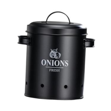 Imagem de Bothyi Batata Armazenamento de Lata de Lata Multifuncional de Cebola de Batata de Alho Recipiente de Armazenamento de Alimentos para Despensa de em C, M