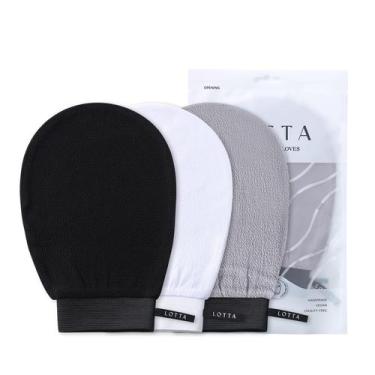 Imagem de Luva Esfoliante Lotta - Kit com 3 Peças (100% Viscose)