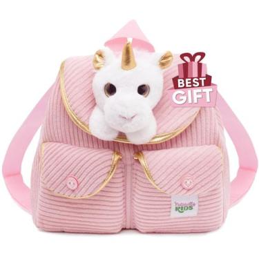 Imagem de Mini Mochila Infantil Naturally KIDS - Unicórnio Rosa (2 a 5 anos)