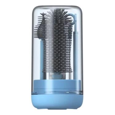 Imagem de Kit Escovas Higienizadora Lavar Mamadeira Bicos Garrafa Copo - Alwy