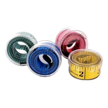 Imagem de Fita Métrica Flexível 150cm Corporal Costura Artesanato 95% PVC 5% Fibra de Vidro Artesanato com Pote de Acrilico